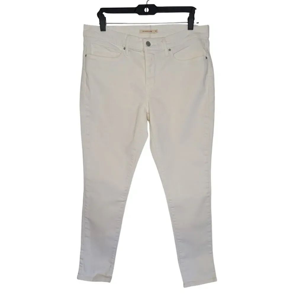 Levi's Women Jeans, White Levi's 311 Shaping Skinny Jeans, Sz 32